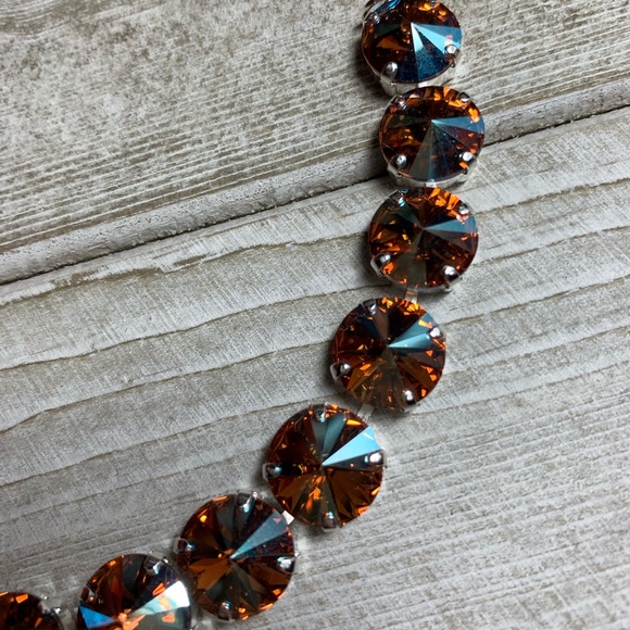 Handmade Swarovski “Light Colorado Topaz Shimmer” - Picture 6 of 8